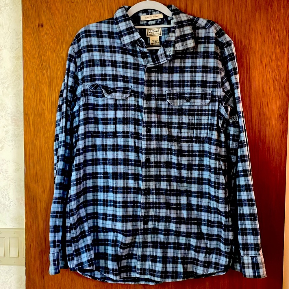 LL Bean slightly fitted flannel